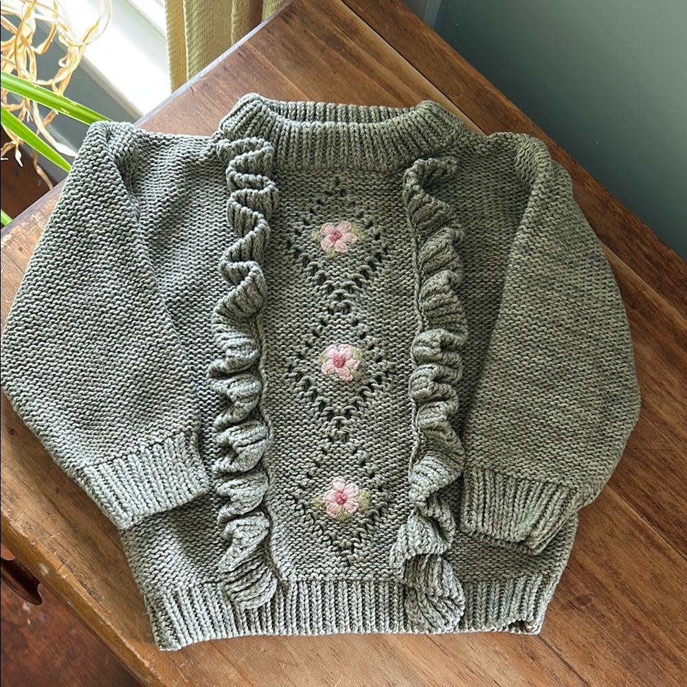 100% cotton sweater by Wild Wawa style of Rylee & Cru or Jamie Kay 6-12 months